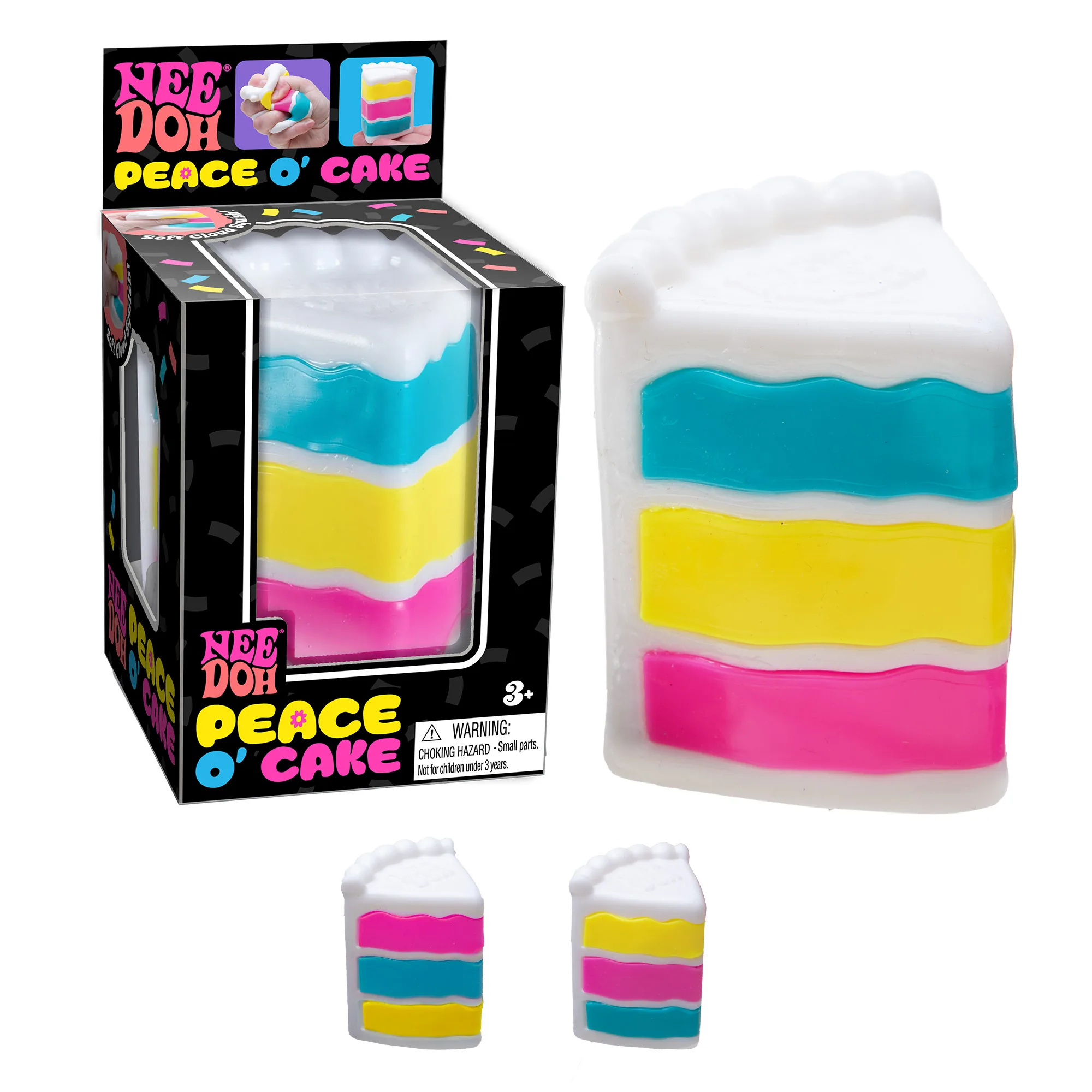 NeeDoh Peace O' Cake Dessert Shaped Squishy