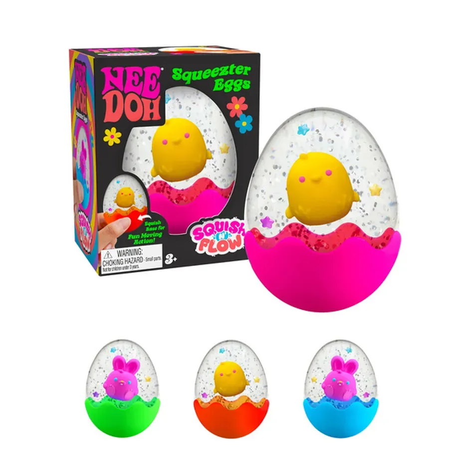 NeeDoh Squeezter Egg Confetti Fidget