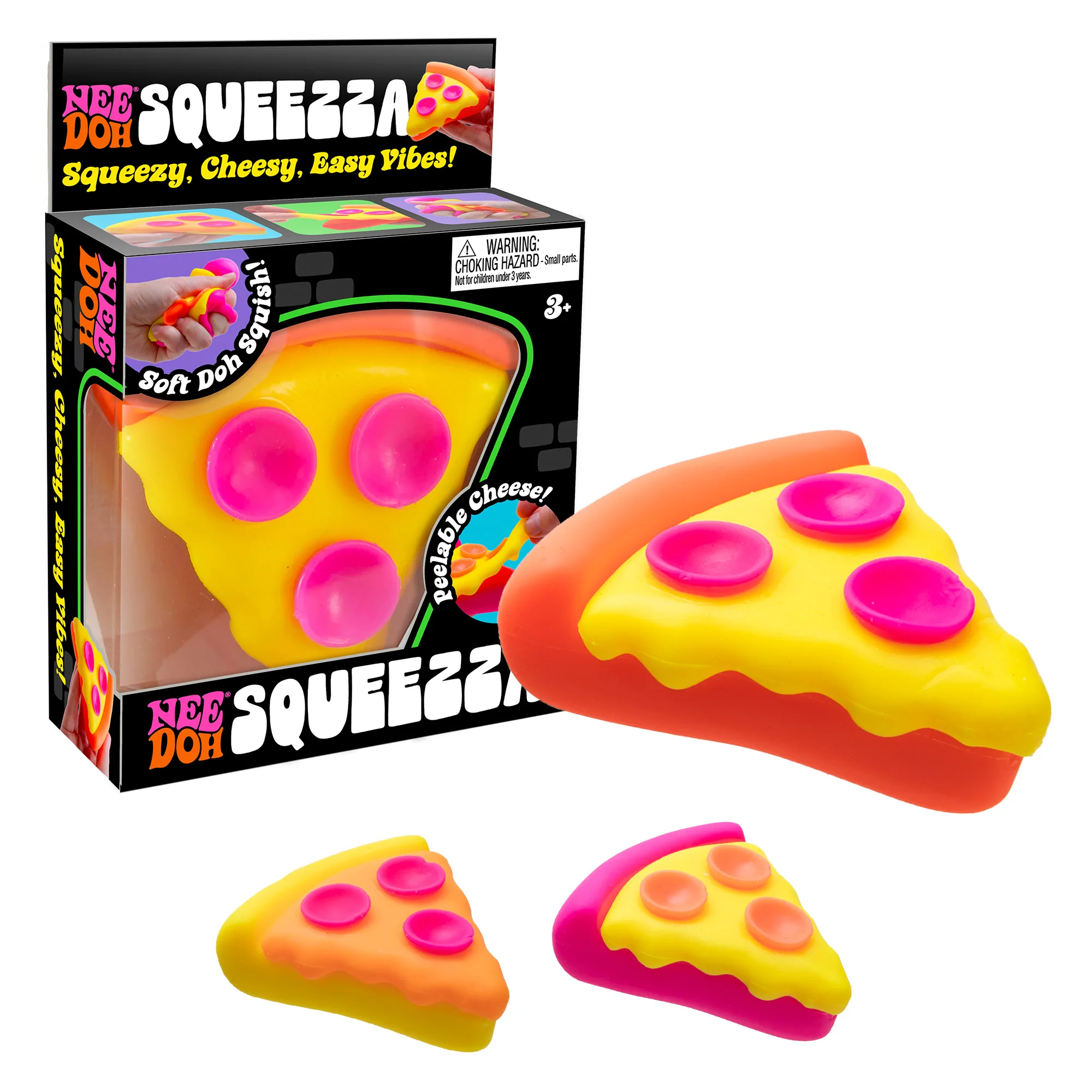 NeeDoh Squeezza Pizza Slice Fidget