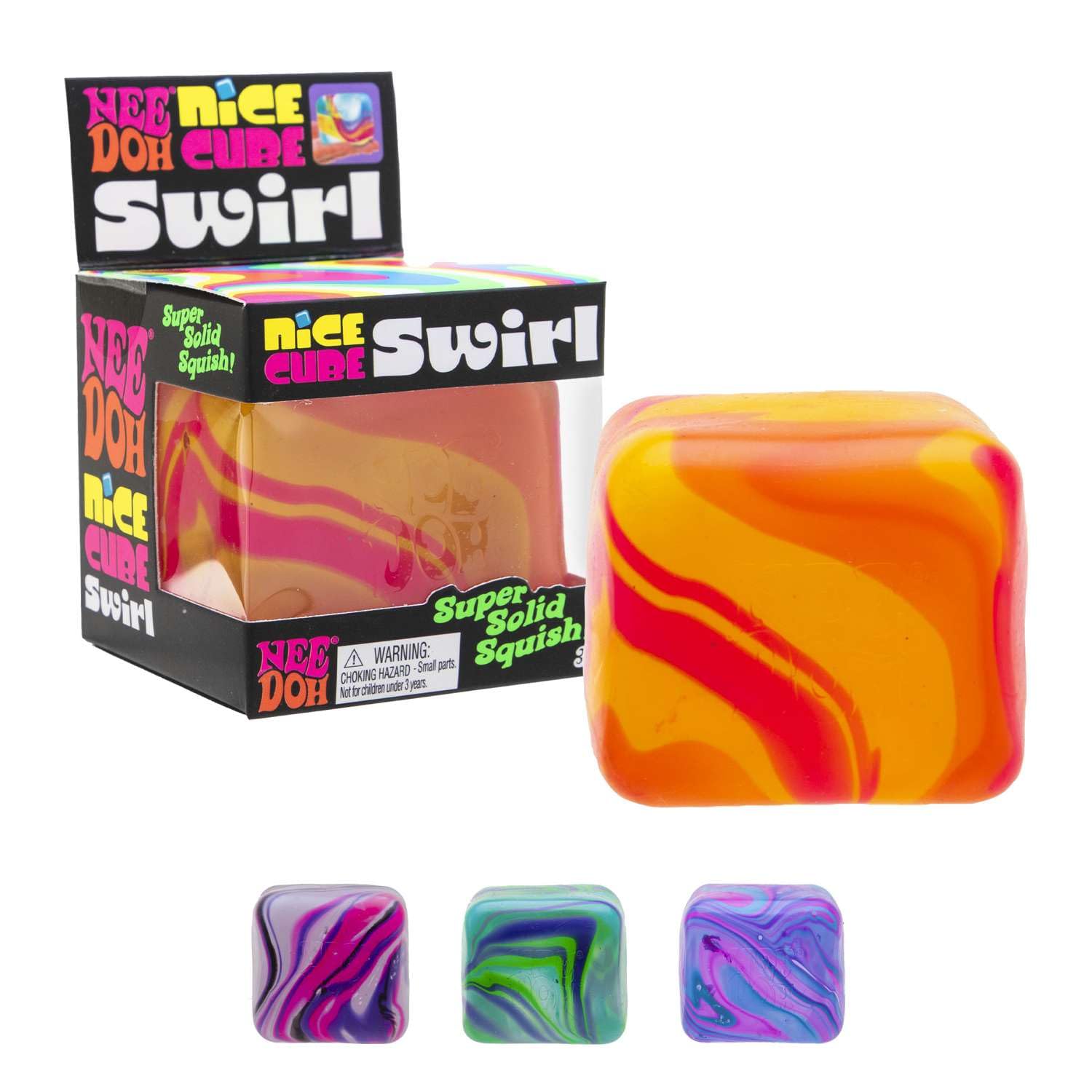 NeeDoh Nice Cube Swirl sensory fidget